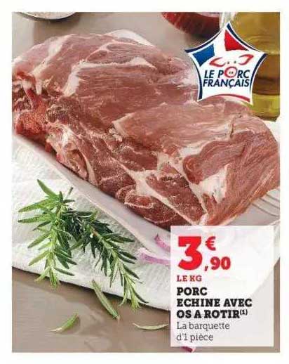 Porc échiné Avec Os à Rôtir