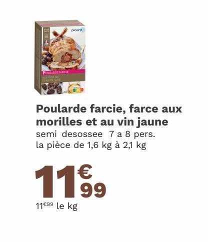 poularde farcie farce aux morilles et au vin jaune