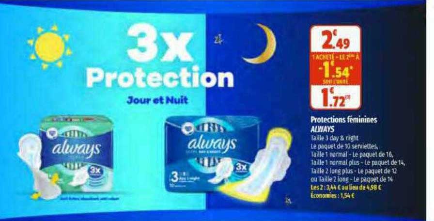 protections féminines always