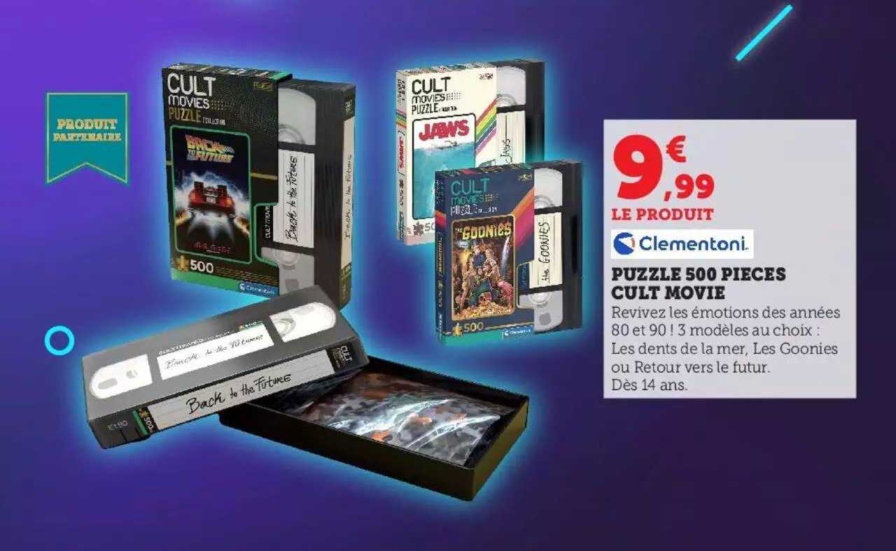 Puzzle 500 Pièces Cult Movie Clementoni