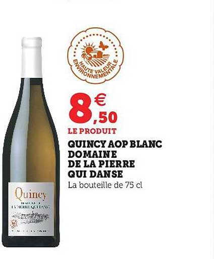quincy aop blanc domaine de la pierre qui danse