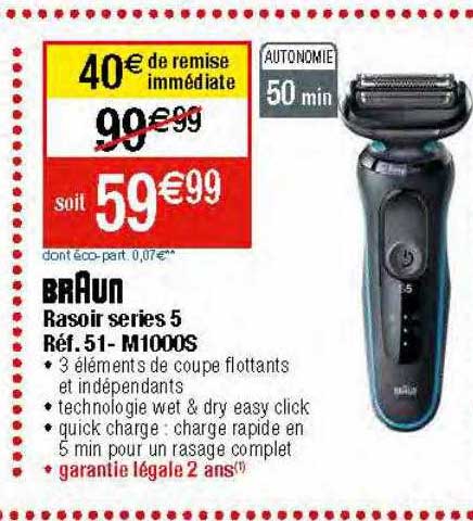 rasoir séries 5 braun