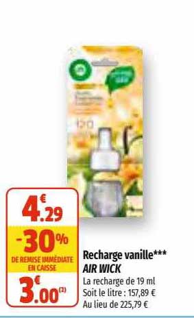 recharge vanille air wick