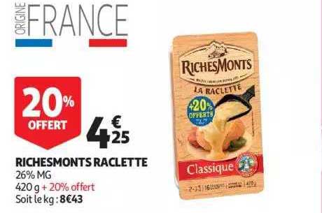 riches monts raclette