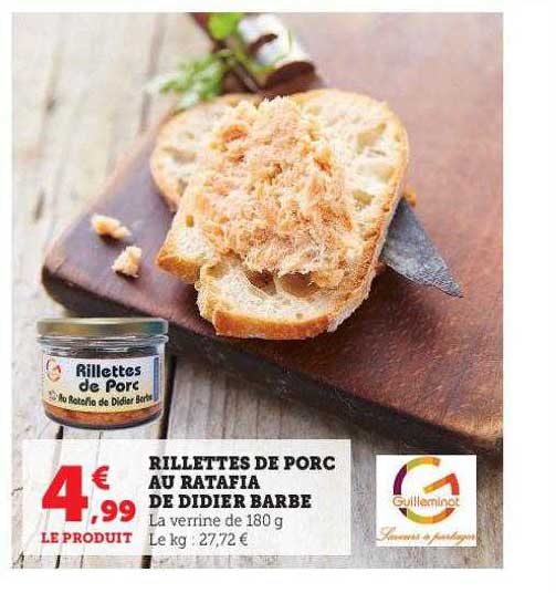 rillettes de porc au ratafia de didier barbe