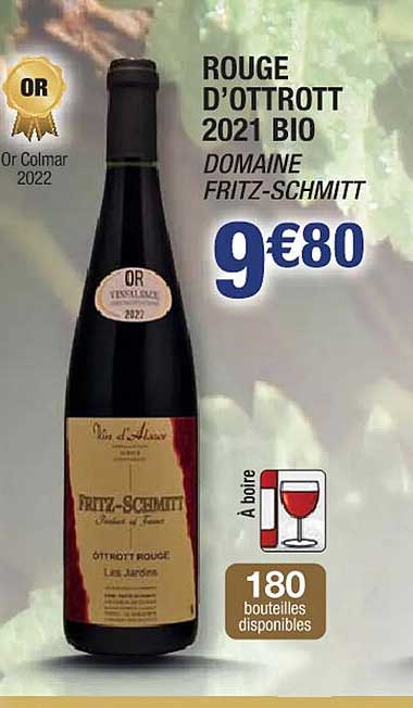 rouge d'ottrott 2021 bio domaine fritz-schmitt