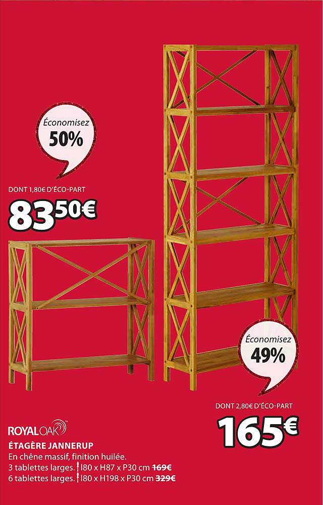 royaloak étagère jannerup