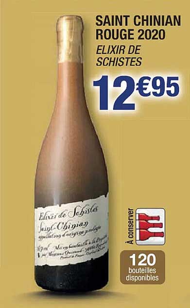 saint chinian rouge 2020 elixir de schistes