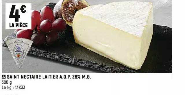 saint nectaire laitier aop 28% mg
