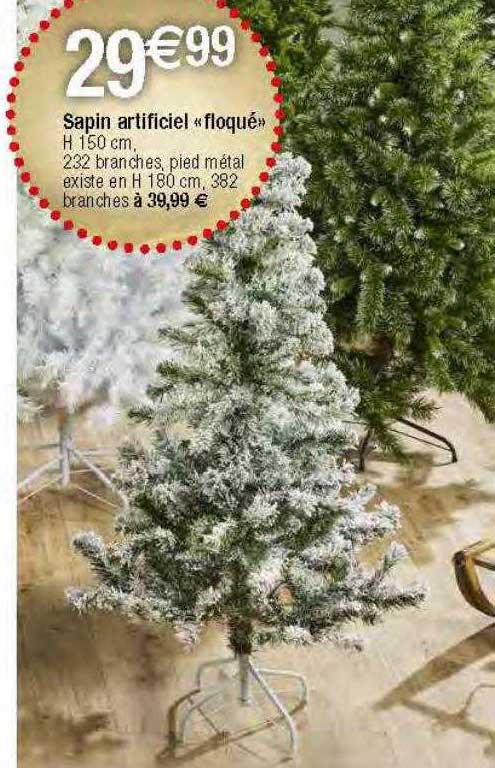 sapin artificiel "floqué"