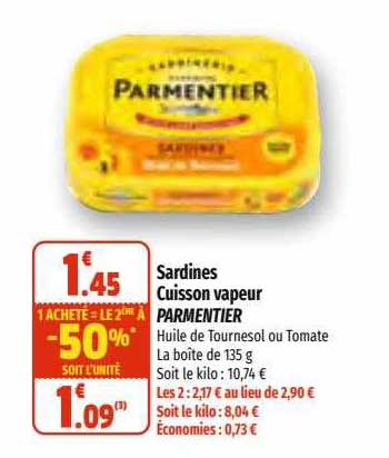 Sardines Cuisson Vapeur Parmentier