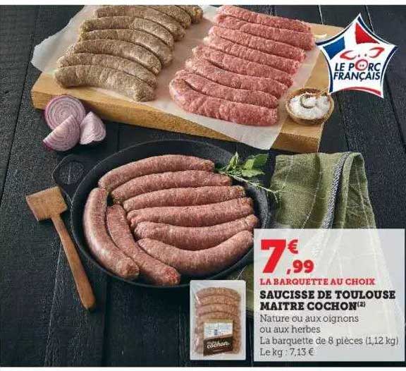 saucisse de toulouse maître cochon
