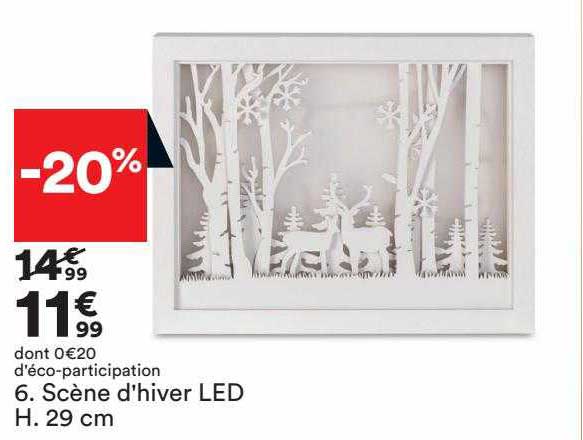 scène d'hiver led h.29 cm