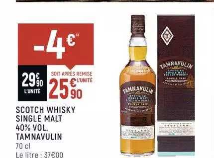 scotch whisky single malt 40% vol tamnavulin