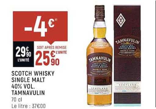 scotch whisky single malt 40% vol. tamnavulin