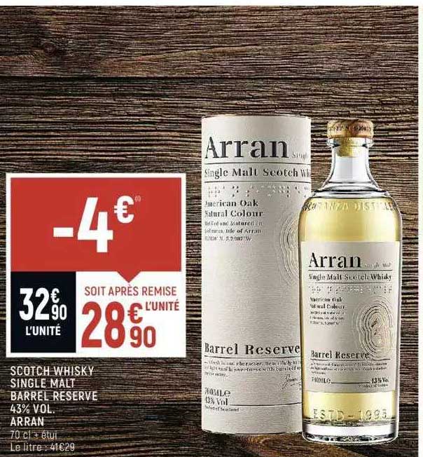 scotch whisky single malt barrel reserve arran