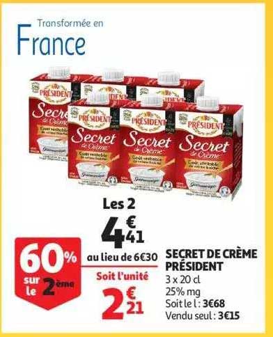 Secret De Crème Président