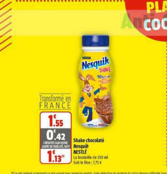 Shake Chocolaté Nesquik Nestlé