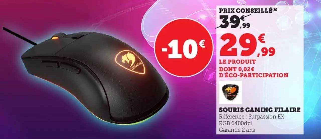 souris gaming filaire cougar