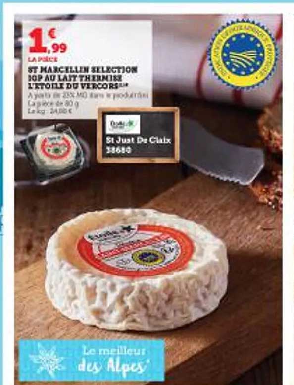 st marcelllin sélection igp au lait thermise l'étoile du vercors