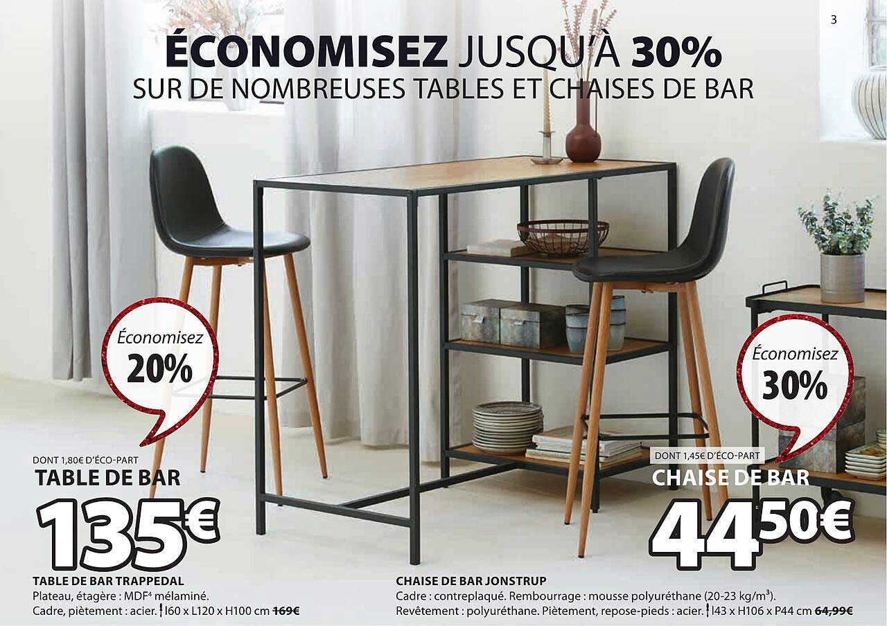 Table De Bar Trappedal Chaise De Bar Jonstrup