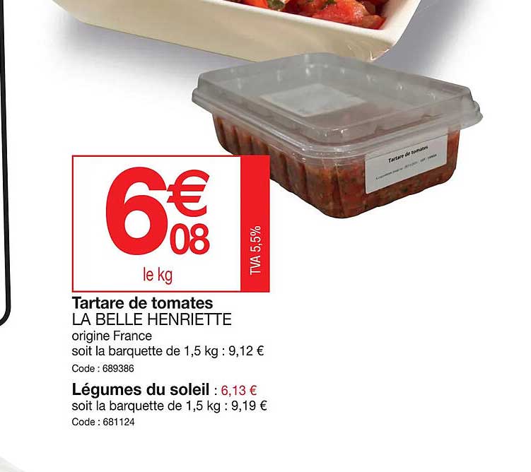 tartare de tomates la belle henriette