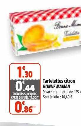 tartelettes citron bonne maman