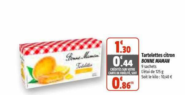 tartelettes citron bonne maman