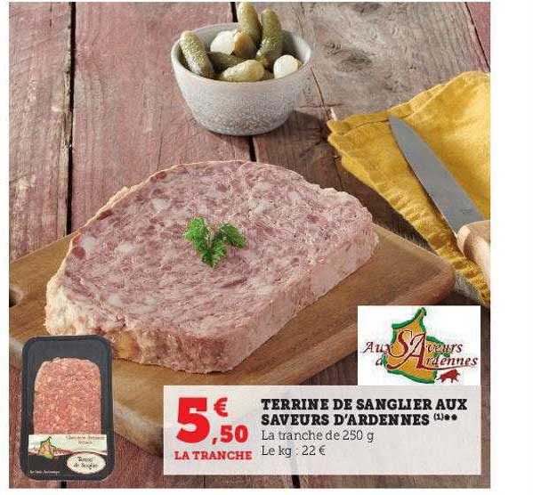 terrine de sanglier aux saveurs d'ardennes