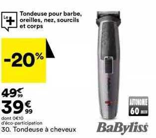 Tondeuse à Cheveux Babyliss