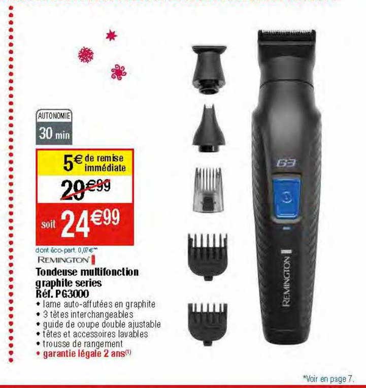 tondeuse multofonction graphite séries remington