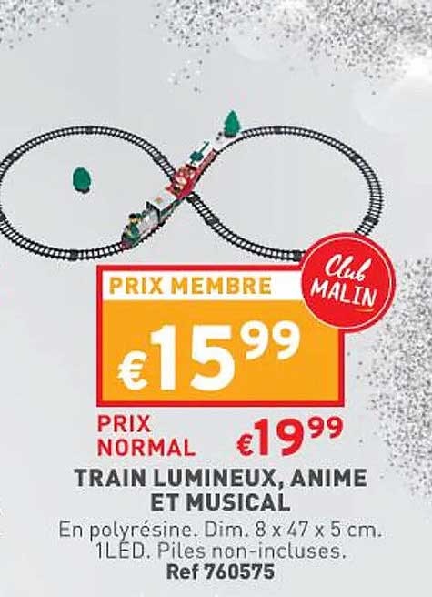 train lumineux, animé et musical