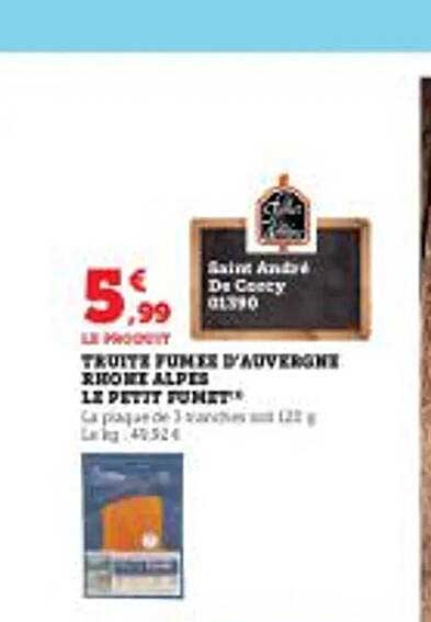 truite fumée d'auvergne rhône alpes le petit fumet