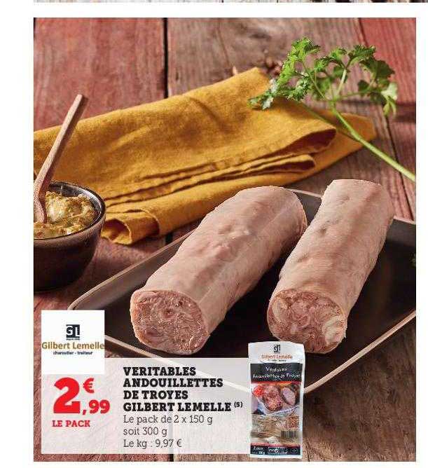 Véritables Andouillettes De Troyes Gilbert Lemelle