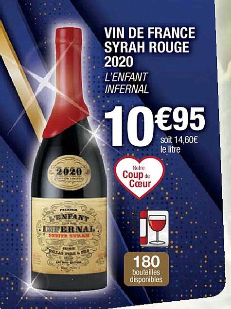 vin de france syrah rouge 2020 l'enfant infernal