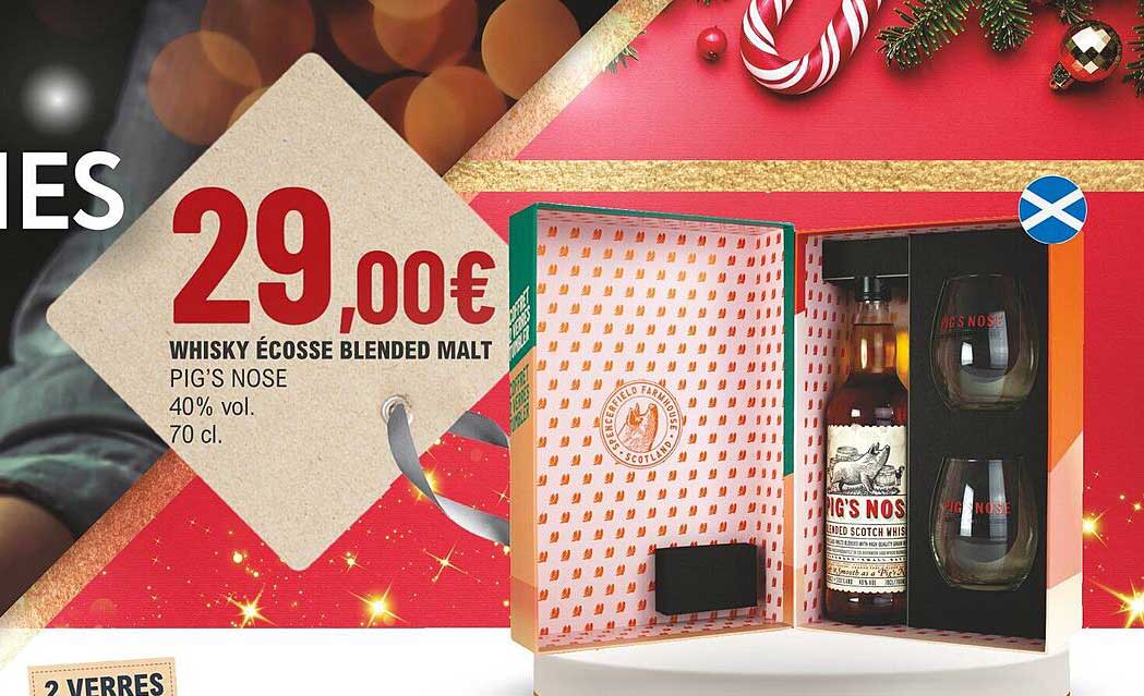 whisky écosse blended malt pig's nose 40% vol.