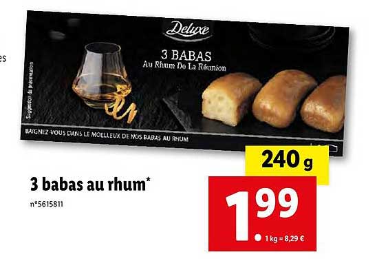 3 babas au rhum