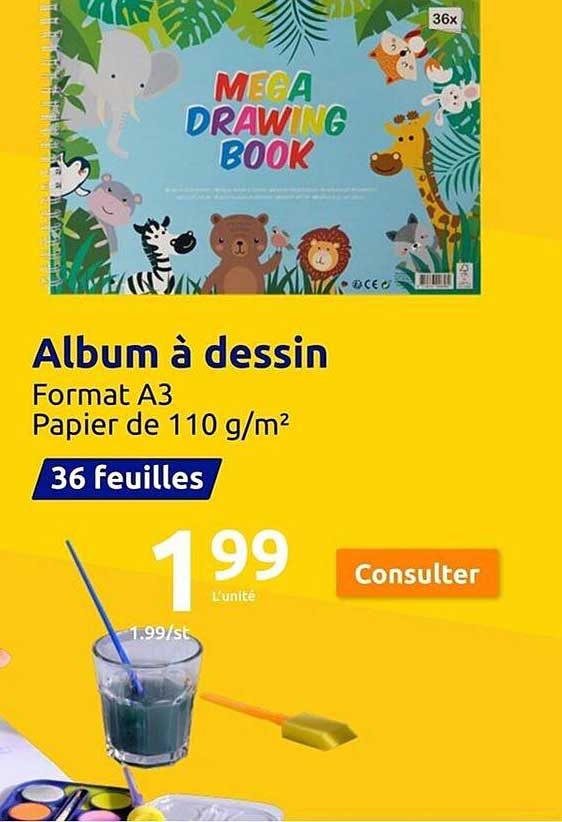 album a dessin format a3