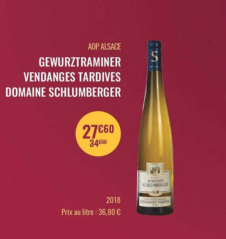 aop alsace guwurztraminer vendanges tardives domaine schlumberger