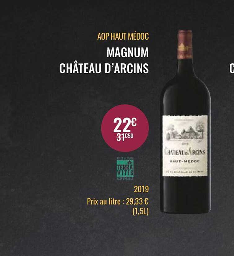 aop haut médoc magnum château d'arcins