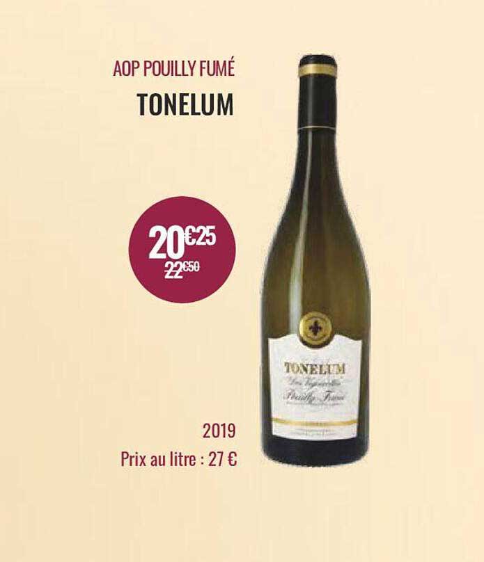 aop pouilly fumé tonelum