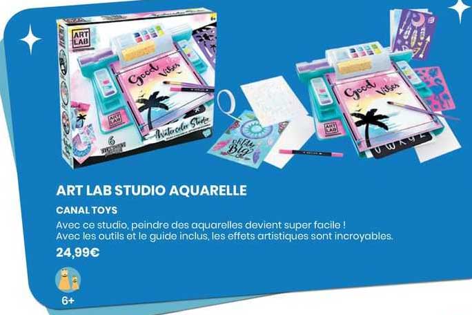 art lab studio aquarelle canal toys