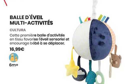 balle d'éveil multi-activités - cultura