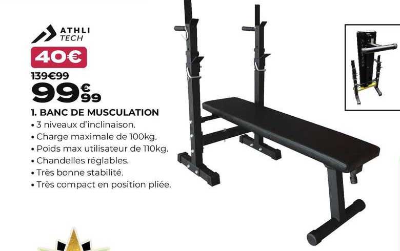 banc de musculation athli tech