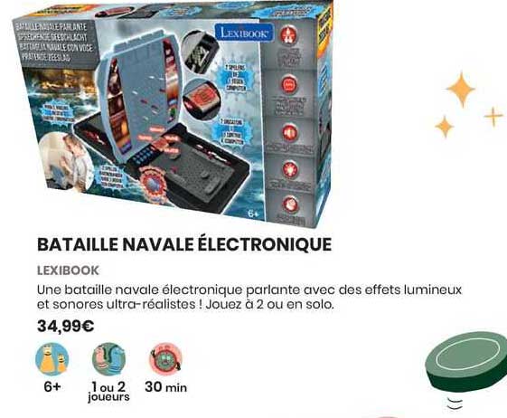 bataille navale électronique - lexibook