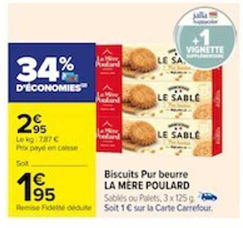 biscuits pur beurre la mère poulard