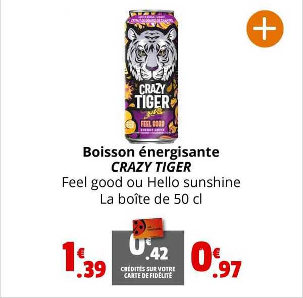 boisson énergisante crazy tiger