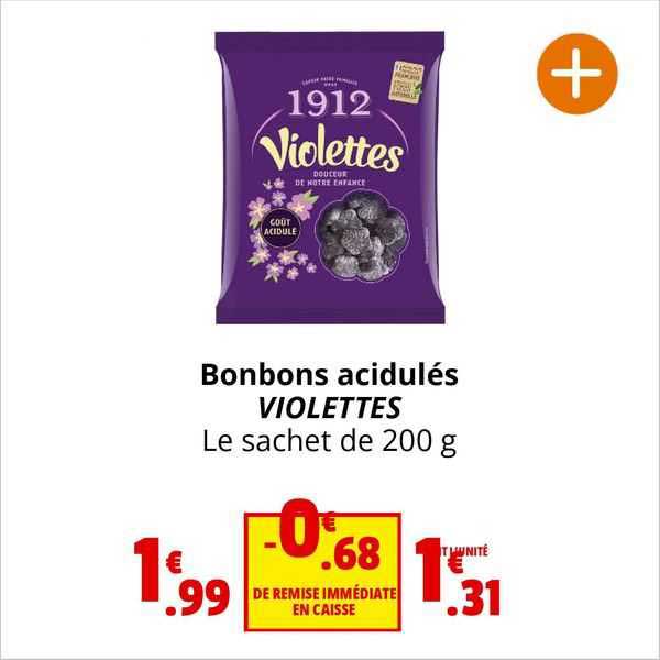 Bonbons Acidulés Violettes
