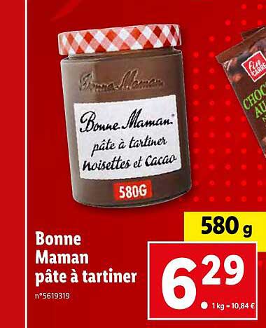 bonne maman pate a tartiner