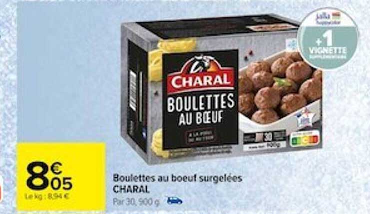 Boulettes Au Bœuf Surgelées Charal